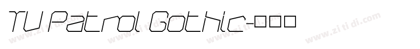 TV Patrol Gothic字体转换